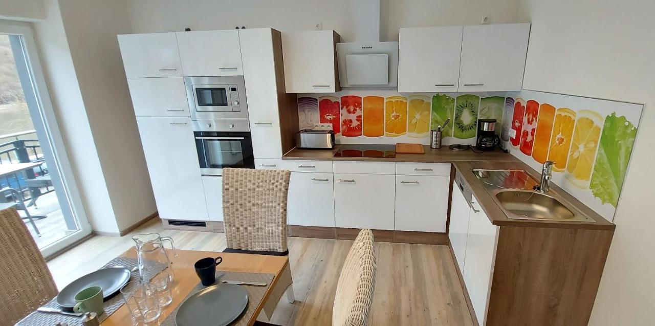 Ferienwohnung Am Fluss 클로텐 외부 사진